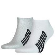 Puma Strømper 2P Lifestyle Sneaker Sock Hvit/Grå Str 35/38