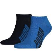 Puma Strømper 2P Lifestyle Sneaker Sock Svart/Blå Str 35/38