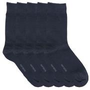 Resteröds Strømper 5P Bamboo Socks Marine Str 40/45 Herre