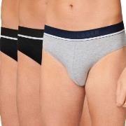 Schiesser 3P 95-5 Organic Cotton Rio Brief Svart/Grå bomull X-Large He...