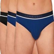 Schiesser 3P 95-5 Organic Cotton Rio Brief Svart/Blå bomull XX-Large H...