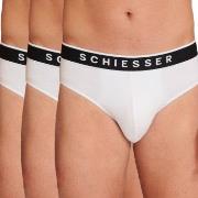 Schiesser 3P 95-5 Organic Cotton Rio Brief Hvit bomull X-Large Herre