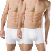 Schiesser 2P Essentials Boxer Briefs Hvit bomull XX-Large Herre