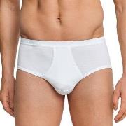 Schiesser Original Classics Fine Rib Sport Brief Hvit bomull Small Her...