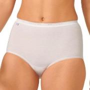 Sloggi Truser 3P Basic Maxi Hvit bomull 46 Dame