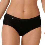 Sloggi Truser 3P Basic  Midi Svart bomull 46 Dame