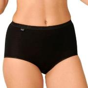 Sloggi Truser 4P Basic Plus Maxi Svart bomull 42 Dame