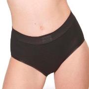 Sloggi Truser Double Comfort Maxi Svart bomull 50 Dame