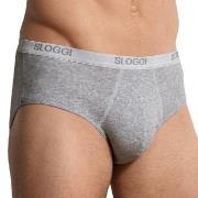 Sloggi 2P For Men Basic Midis Grå bomull Large Herre