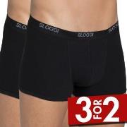 Sloggi 2P For Men Basic Short Svart bomull Small Herre