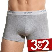 Sloggi For Men Basic Shorts Grå bomull Small Herre