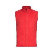 Stedman Active Fleece Vest For Men Rød polyester Small Herre