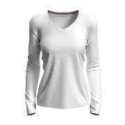 Stedman Claire V-neck Long Sleeve Hvit ringspunnet bomull Large Dame