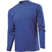 Stedman Classic Long Sleeve Men Royalblå bomull X-Large Herre