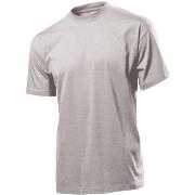 Stedman Classic Men T-shirt Lysgrå bomull X-Large Herre