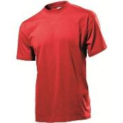 Stedman Classic Men T-shirt Rød bomull Small Herre