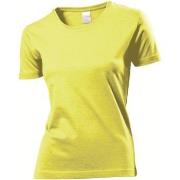 Stedman Classic Women T-shirt Gul bomull Large Dame