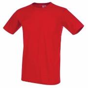 Stedman Classic-T Fitted For Men Rød bomull Medium Herre