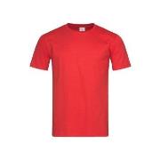 Stedman Classic-T Fitted For Men Rød bomull XX-Large Herre