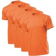 Stedman 4P Comfort Men T-shirt Oransje bomull X-Large Herre