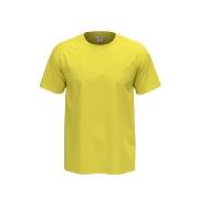 Stedman Comfort Men T-shirt Gul bomull Small Herre