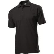 Stedman Polo Men Svart bomull X-Large Herre