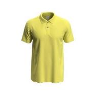 Stedman Polo Men Gul bomull Small Herre