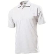 Stedman Polo Men Hvit bomull XX-Large Herre