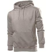 Stedman Sweatshirt Hooded Men Gråmelerad XX-Large Herre