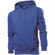 Stedman Sweatshirt Hooded Men Royalblå X-Large Herre