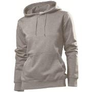 Stedman Sweatshirt Hooded Women Mørkgrå  Large Dame