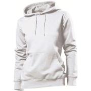 Stedman Sweatshirt Hooded Women Hvit Large Dame