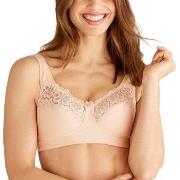 Swegmark BH Cotton Bloom Fairtrade Soft Bra Krem bomull B 80 Dame