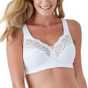 Swegmark BH Cotton Bloom Fairtrade Soft Bra Hvit bomull B 100 Dame