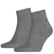 Tommy Hilfiger Strømper 2P Men Quarter Sock Grå Str 43/46 Herre