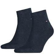 Tommy Hilfiger Strømper 2P Men Quarter Sock Blå Str 43/46 Herre