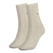 Tommy Hilfiger Strømper 2P Women Classic Casual Socks Beige Str 39/42 ...