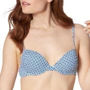 Triumph Mix and Match Padded Bikini Bra Blå/Hvit E 42 Dame