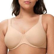 Triumph BH Modern Soft Cotton Underwire Bra Beige C 90 Dame