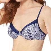 Triumph Summer Waves Underwire Bikini Bra Blå Mønster D 42 Dame