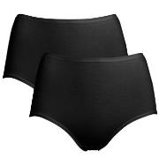 Trofe Maxi Briefs Bamboo Mix Truser 2P Svart X-Large Dame