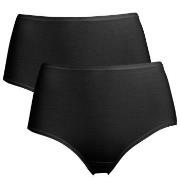 Trofe Midi Briefs Bamboo Mix Truser 2P Svart Large Dame