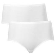 Trofe Seamless Maxi Briefs Truser 2P Hvit bomull X-Large Dame