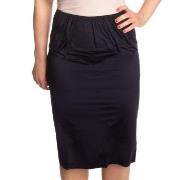 Trofe Slip Skirt Long Svart XX-Large Dame