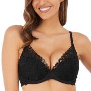 Wacoal BH Raffine Plunge Push Up Bra Svart E 75 Dame