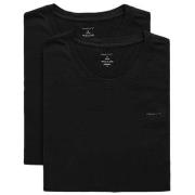 Gant 2P Basic Crew Neck T-Shirt Svart bomull Small Herre