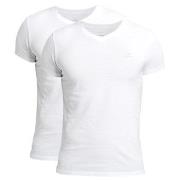 Gant 2P Basic V-Neck T-Shirt Svart/Hvit bomull XX-Large Herre