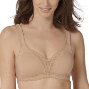 Triumph BH Modern Lace Cotton Soft Bra Beige B 80 Dame