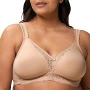 Triumph BH Modern Lace Cotton Soft Bra Beige C 90 Dame