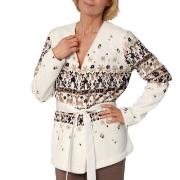 Triumph Lounge Me Cosy Bed Jacket Hvit Mønster polyester 40/42 Dame